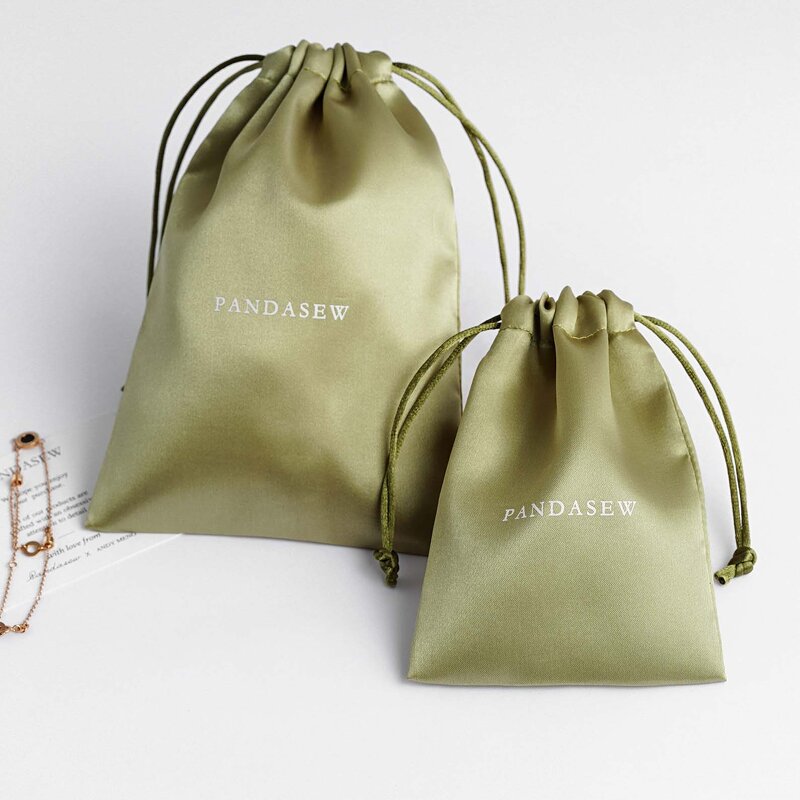 Satin Pouch Manufacturer - Custom Logo Small Satin Pouch Earrings Rings Necklace