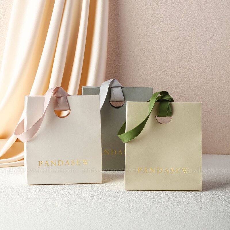 Paper Bag Manufacturer - Custom Logo Grocery Kraft Paper Shopping Bag with Handle