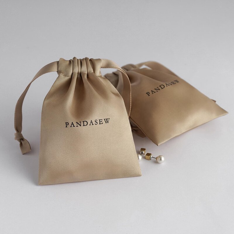 Satin Pouch Manufacturer - Custom Logo Printed Satin Jewelry Packaging Pouch
