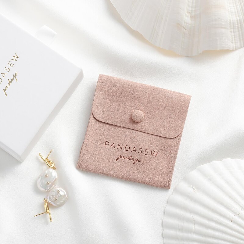 Jewelry Pouch Manufacturer - Custom Logo Microfiber Envelope Earrings Ring Necklace