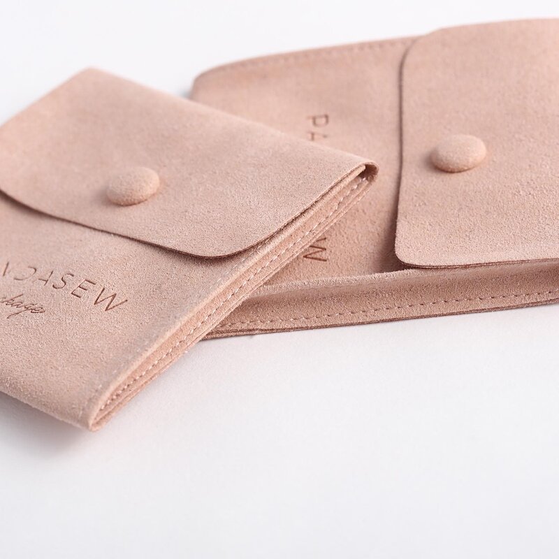 Jewelry Pouch Manufacturer - Custom Logo Microfiber Envelope Earrings Ring Necklace