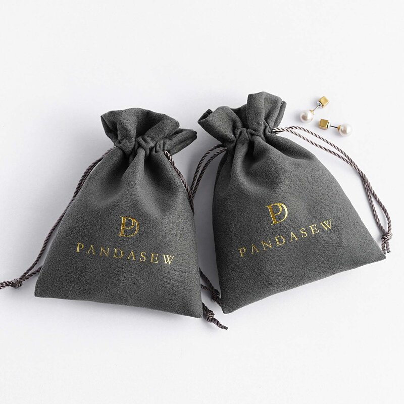 Velvet Pouch Manufacturer - Custom Logo Small Mini Velvet Suede Jewelry Pouch