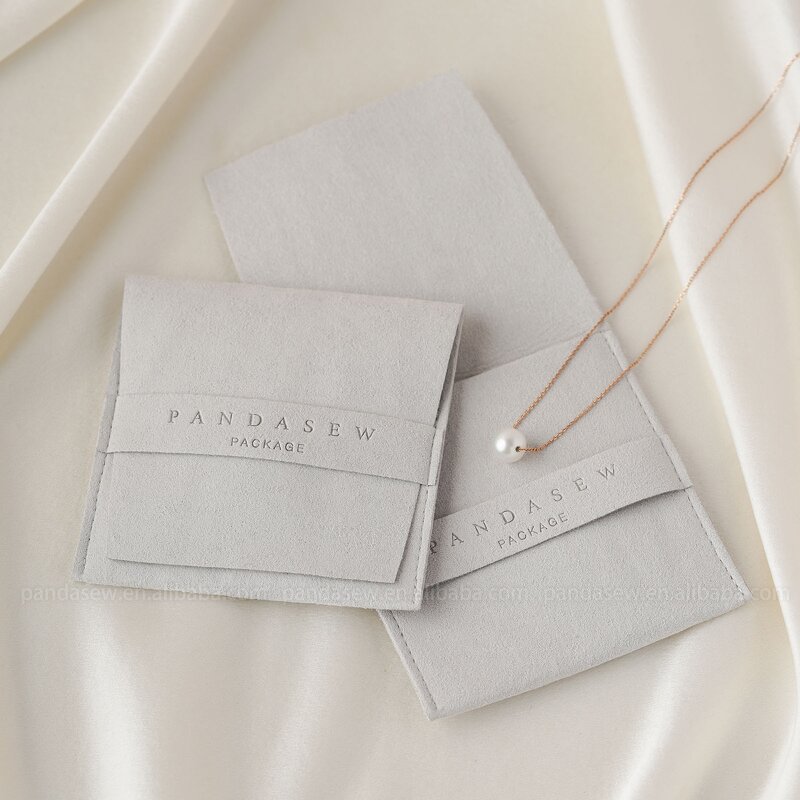 Jewelry Pouch Manufacturer - Luxury Microfiber Pouch Necklace Earrings Ring Envelope