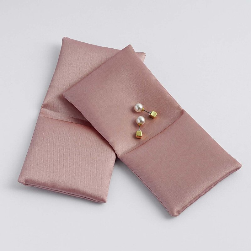 Satin Pouch Manufacturer - Custom Logo Satin Envelope Flap Necklace Jewelry Pouch