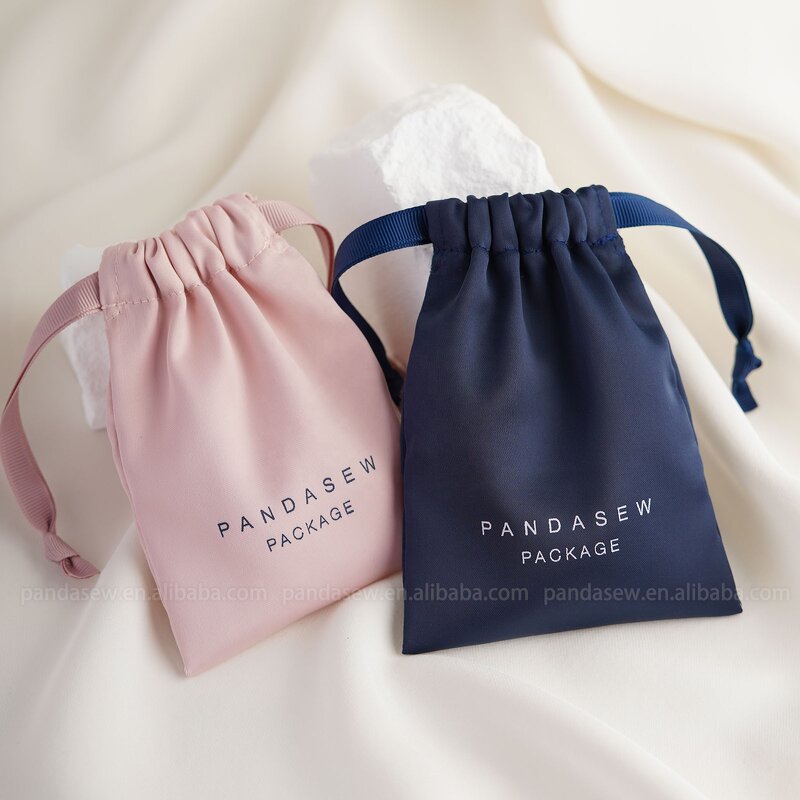 Satin Pouch Manufacturer - Custom Logo Dense Silk Satin Jewelry Package Drawstring