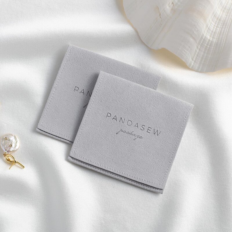 Jewelry Pouch Manufacturer - Custom Logo Hot Stamping Bracelet Envelope Microfiber