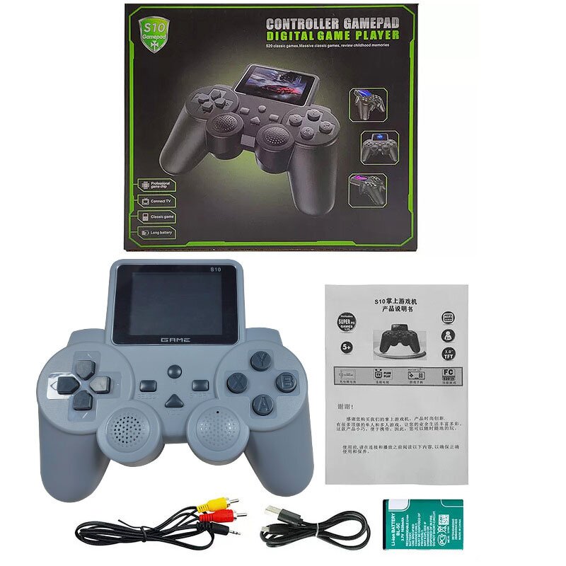 Handheld Game Console Manufacturer - S10 Plus 500-in-1 Retro Classic HD TV Output with Roller Portable