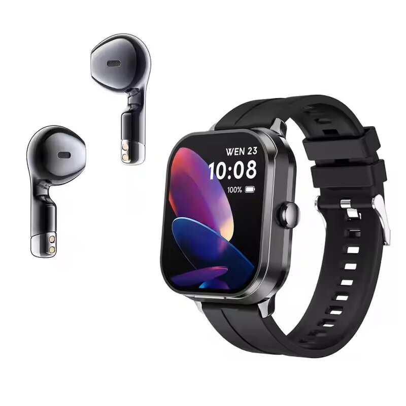 Smart Watch Manufacturer - 2024 Newest D8PRO 2-in-1 with TWS Earbuds 2.01-inch TFT IP67 BT Music Heart Rate