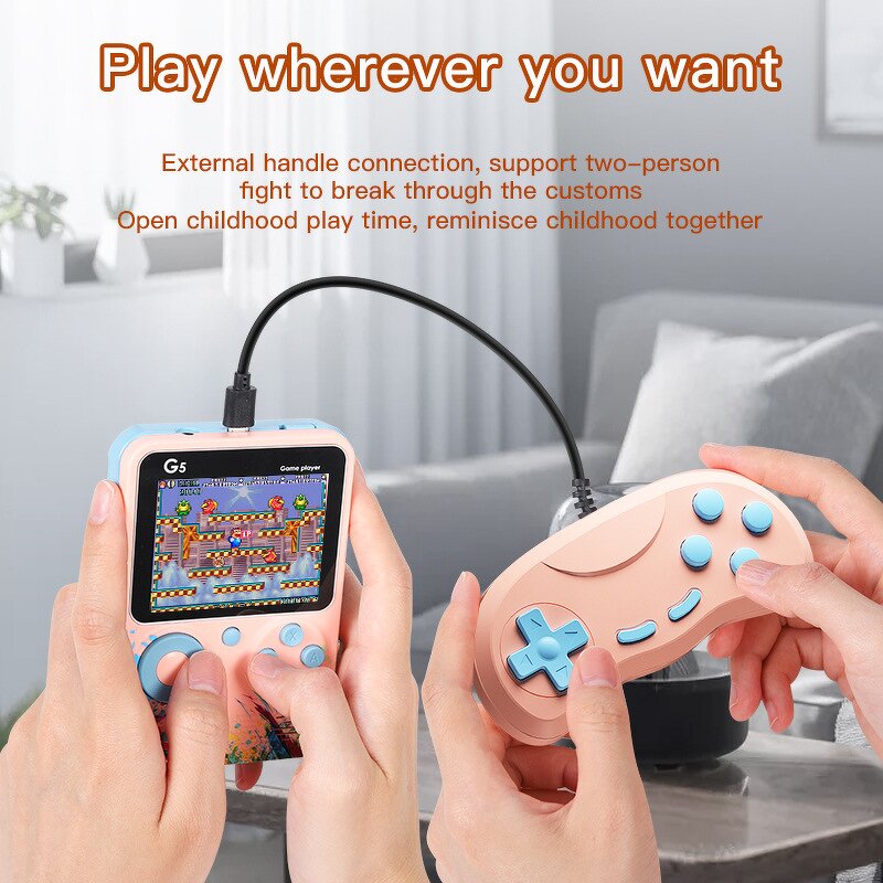 Handheld Game Console Manufacturer - 2024 New Arrival G5 with 500 Games 1 Game Box Player