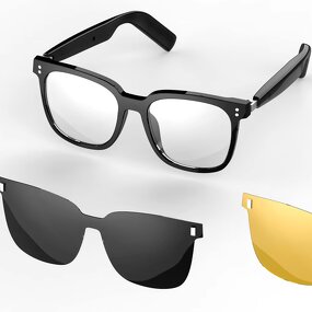 Smart Sunglasses Manufacturer - SG19 PRO 2025 Anti Blue Light Sun Eye Glasses Wireless BT Earphones