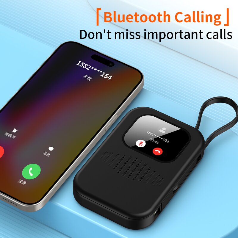 Power Bank Speaker Manufacturer - New Battery Bank 8000mah with Display Screen 2 in 1 Portable Charger