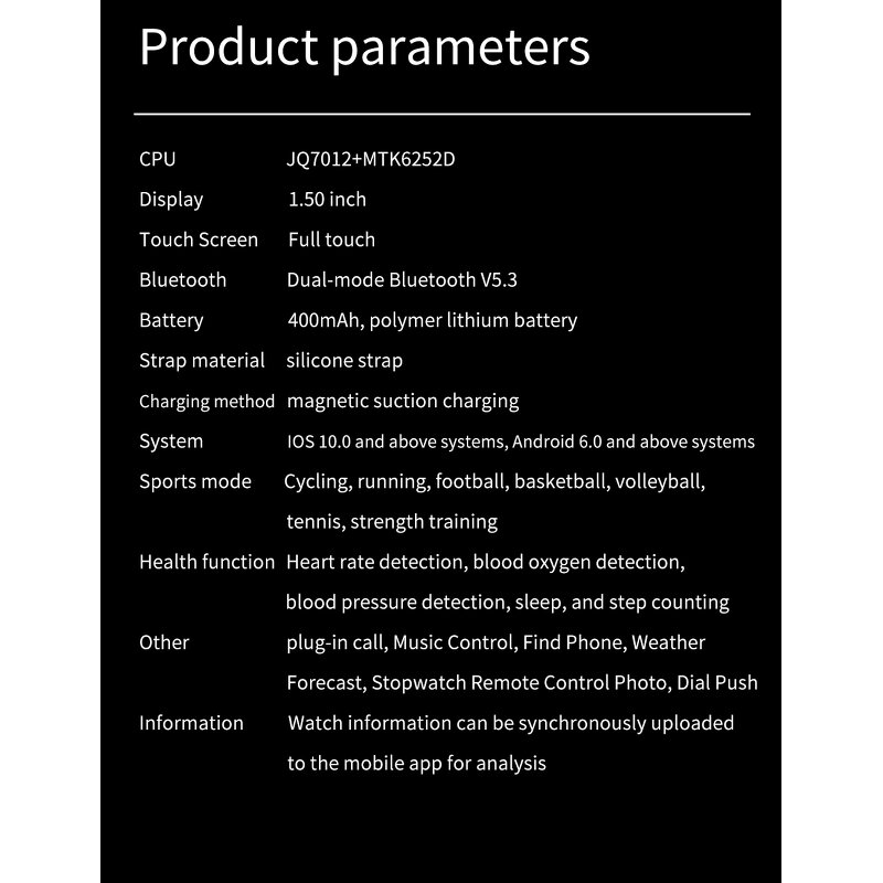 Smart Watch Manufacturer - BW16plus SIM Card Camera IP67 Waterproof TFT BT Call Music Heart Rate Blood Oxygen Answer Call