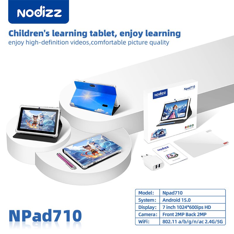Tablet Manufacturer - Npad710 7-Inch with SIM 4G WIFI IPS Android 15 Dual Core MTK 12GB for Business
