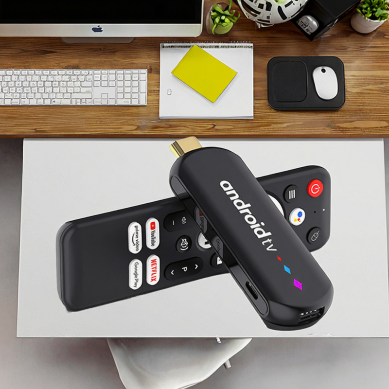 TV Stick Manufacturer - New Arrival S905L 4K Android 14 Quad-Core 2+16GB Dual-Band WiFi Smart