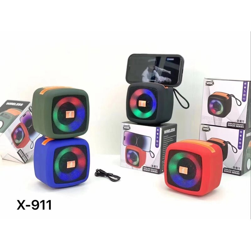 Portable Speaker Manufacturer - X-911 Subwoofer BT Waterproof Outdoor with RGB LED AUX AC