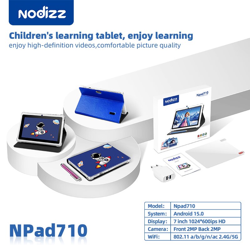 Tablet Manufacturer - Npad710 7-Inch with SIM 4G WIFI IPS Android 15 Dual Core MTK 12GB for Business