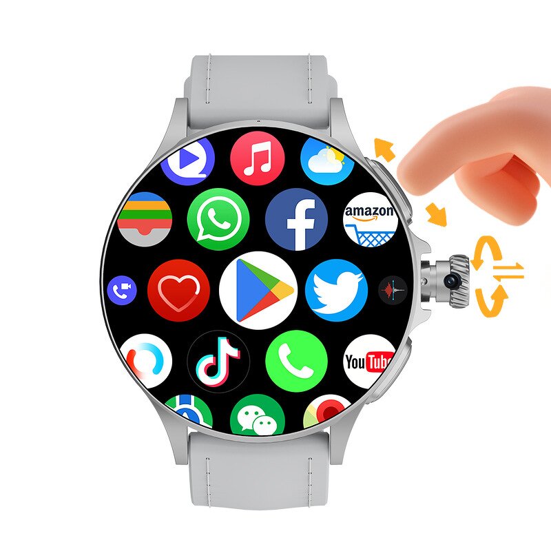 Children's Smart Watch Manufacturer - GT200 Android AMOLED IPX7 Waterproof Alloy SIM Activity Tracker Magnetic Silica Gel