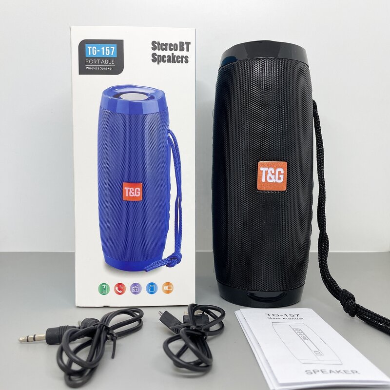 Portable Speaker Manufacturer - New Arrival TG157 LED Wireless Radio FM Mini Column Bass