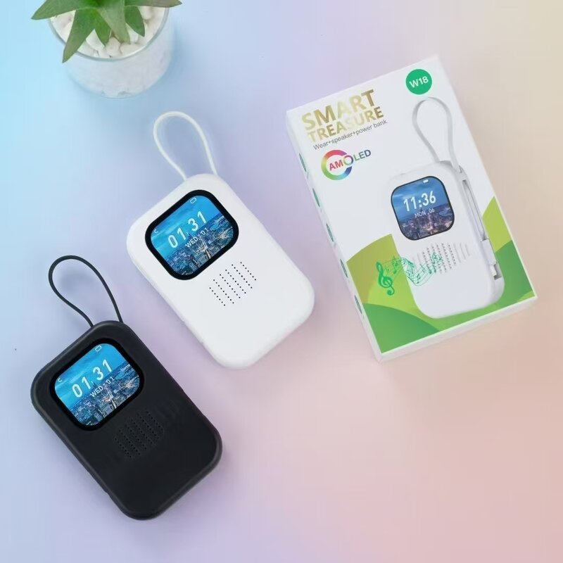 Power Bank Speaker Manufacturer - New Battery Bank 8000mah with Display Screen 2 in 1 Portable Charger