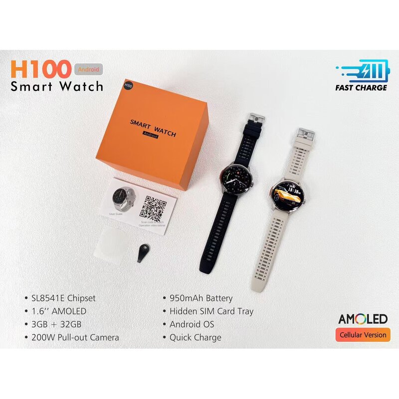 Smart Watch Manufacturer - H100 5G/GSM SIM Card with for Store APP Photo Download Dual System