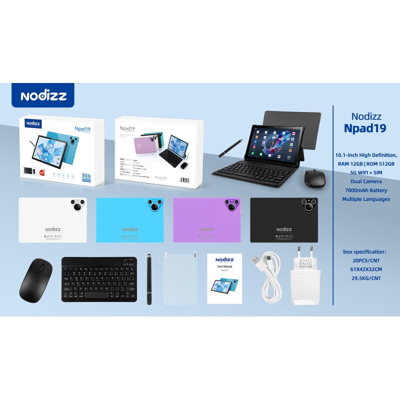 Educational Tablet Manufacturer - 2025 NPAD 19" Android Dual Core MTK 12GB 4G WiFi SIM Touchscreen