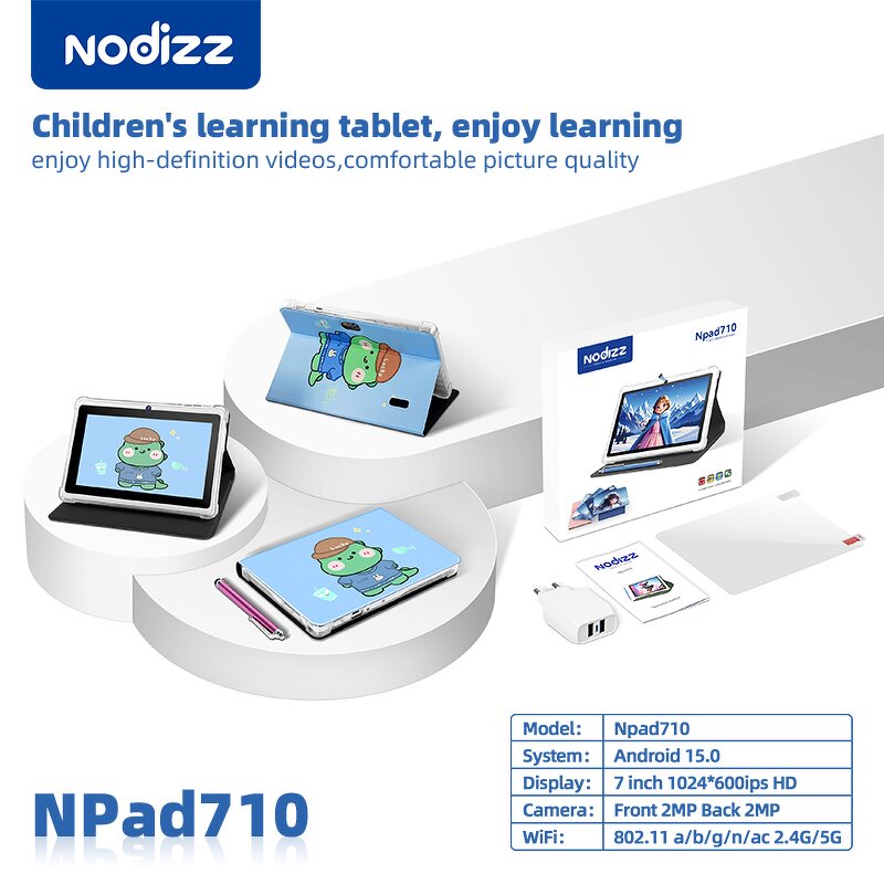 Tablet Manufacturer - Npad710 7-Inch with SIM 4G WIFI IPS Android 15 Dual Core MTK 12GB for Business