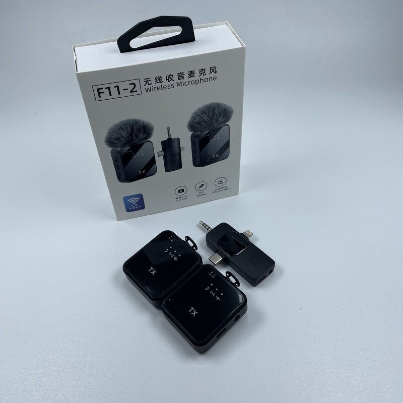 Wireless Microphone Manufacturer - 2025 Live Show F11-2 Conference 3 in 1 Lavalier with Noise Cancellation