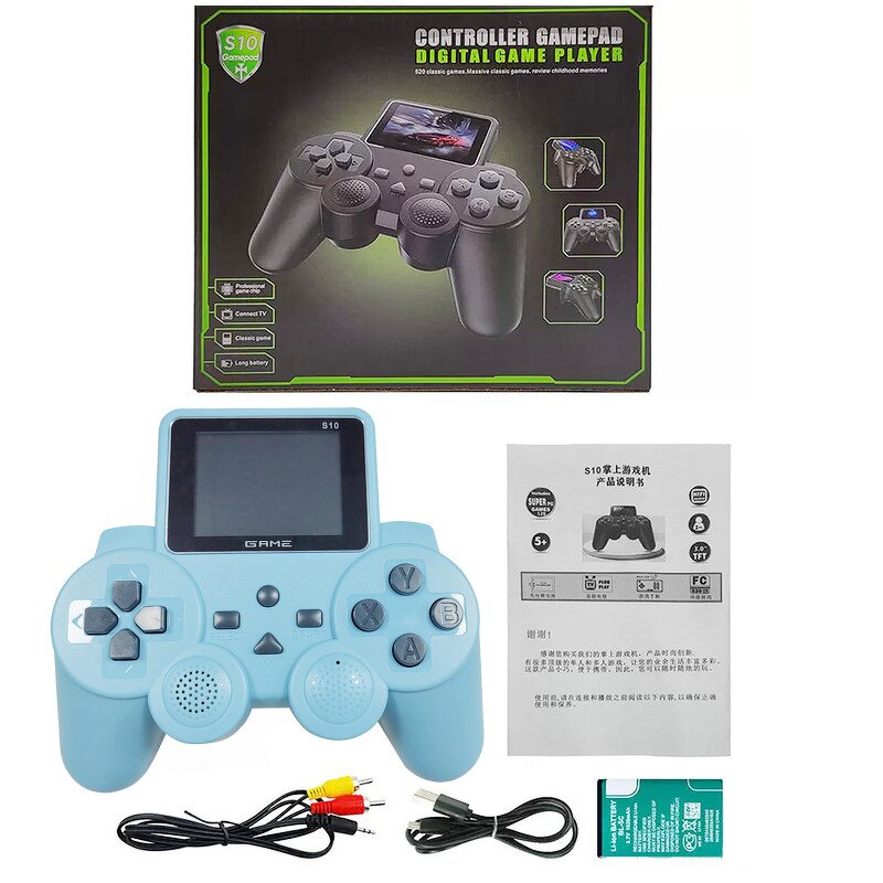 Handheld Game Console Manufacturer - S10 Plus 500-in-1 Retro Classic HD TV Output with Roller Portable