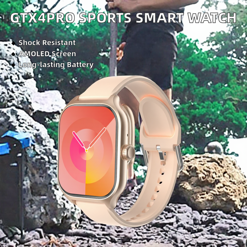 Smart Watch Manufacturer - GTx4Pro High Precision Heart Rate Waterproof AMOLED Sports Android Chronograph Magnetic