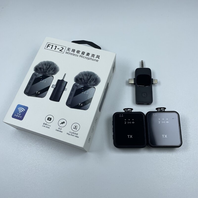 Wireless Microphone Manufacturer - 2025 Live Show F11-2 Conference 3 in 1 Lavalier with Noise Cancellation