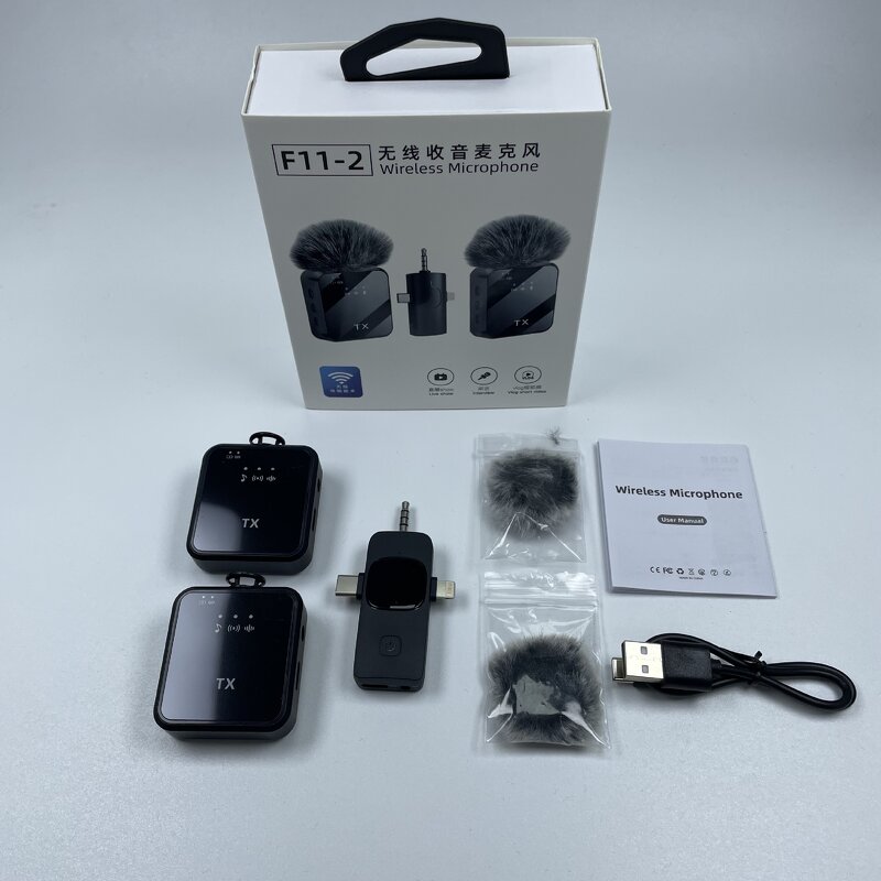 Wireless Microphone Manufacturer - F11-2 Conference 3 in 1 Lavalier with Noise Cancellation