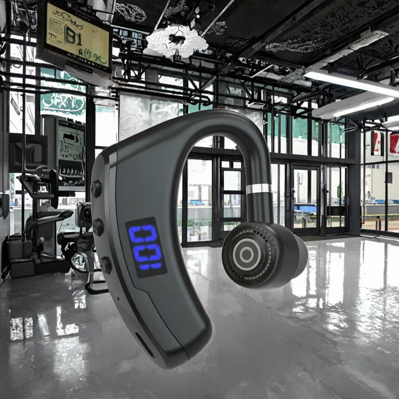 In-Ear Headset Manufacturer - V9S Waterproof LED BT V5.3 Single Ear Outdoor Sports Business Long Endurance Battery Indicator