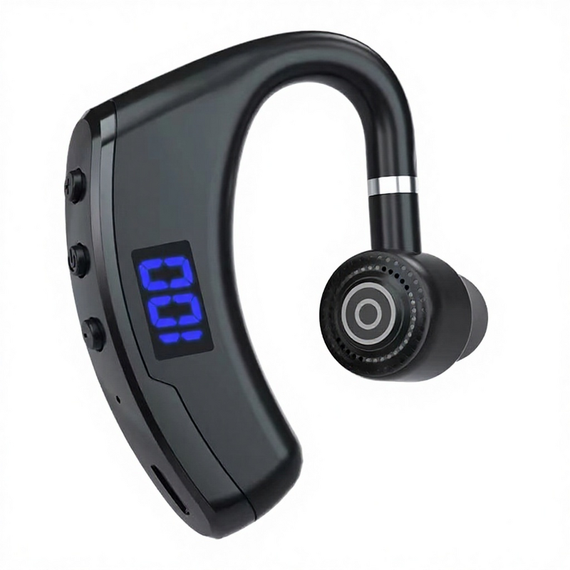 In-Ear Headset Manufacturer - V9S Waterproof LED BT V5.3 Single Ear Outdoor Sports Business Long Endurance Battery Indicator