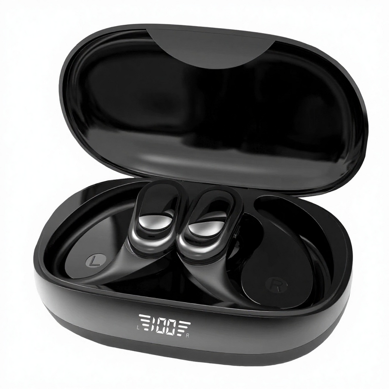 Wireless Earbuds Manufacturer - 2025 BT 5.4 HiFi VTS-230 16.22mm Carbon Fiber Digital Display IPX7
