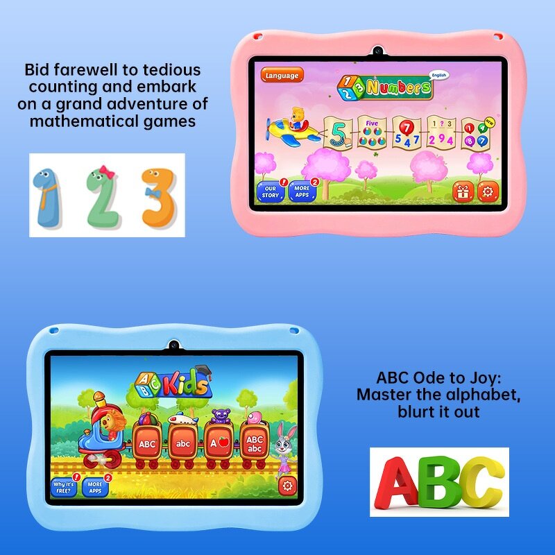 Kids Tablet Manufacturer - New Nodizz Npad712ev 7-Inch Full HD Octa Core MTK Wi-Fi Android 14