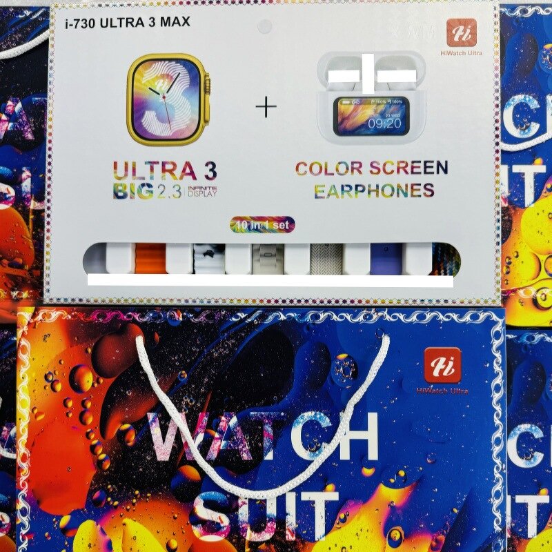 Smart Watch Manufacturer - NEW ARRIVAL I730 with 7 Bracelets TWS Earbuds Wireless Charging Fitness