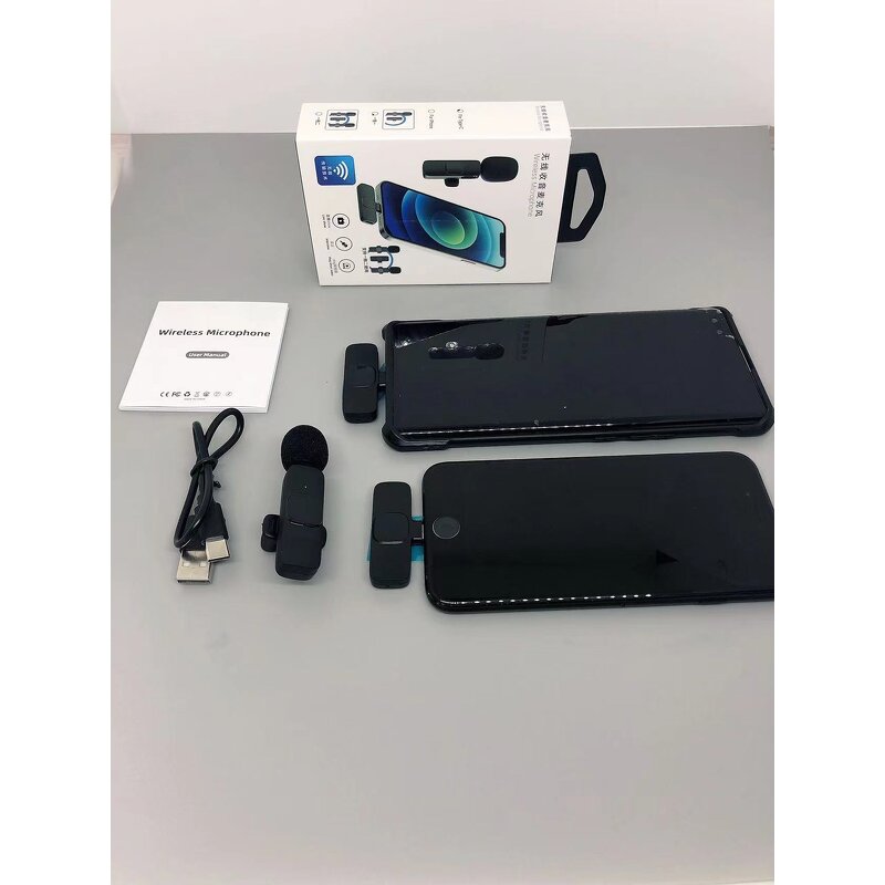 Wireless Microphone Manufacturer - 2022 New Mini Dynamic Lavalier for Live Streaming Vlogging 2 Receivers