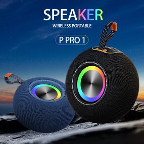 Wireless Speakers Manufacturer - PRO1 Mini RGB LED BT5.1 IPX6 Outdoor Boombox for Home Party FM Radio
