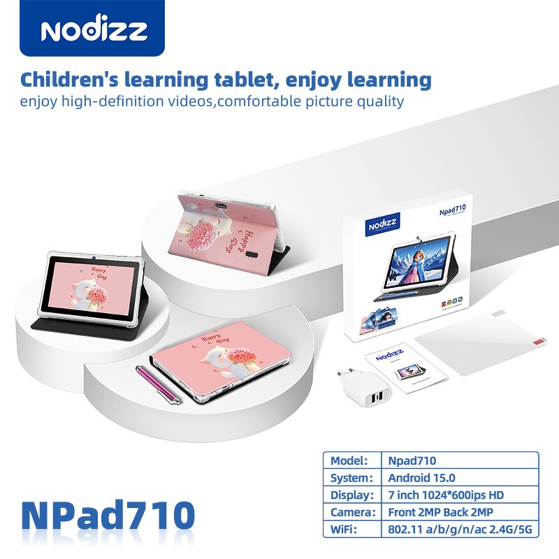 Tablet Manufacturer - Npad710 7-Inch with SIM 4G WIFI IPS Android 15 Dual Core MTK 12GB for Business