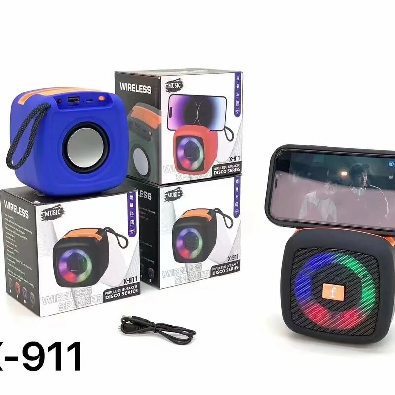 Portable Speaker Manufacturer - X-911 Subwoofer BT Waterproof Outdoor with RGB LED AUX AC