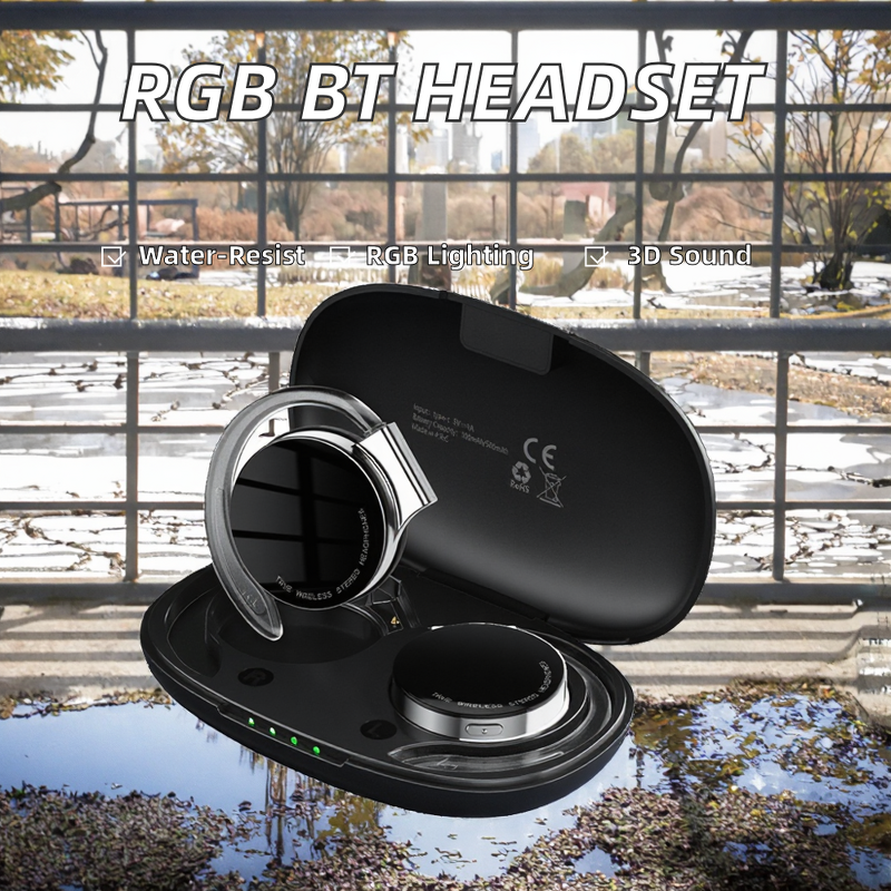 Gaming Headset Manufacturer - Flexible HD Mic RGB Light 10m Surround for Bluetooth Non-Noise