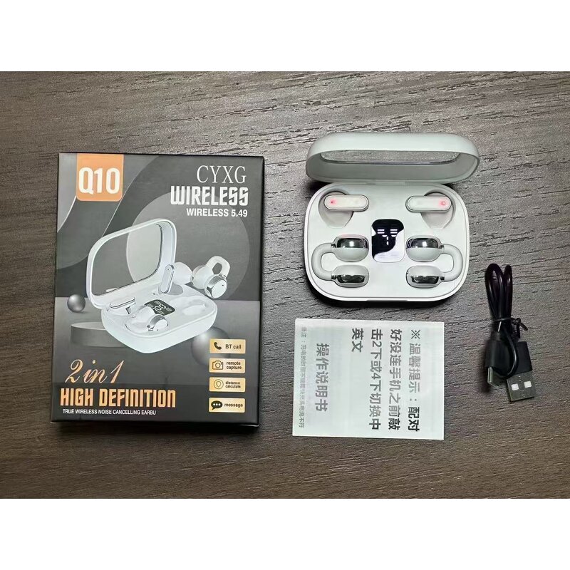 In-Ear Headphones Manufacturer - Two Pairs Q10 for 5.4 Active Noise Cancellation Long Endurance Touch Control