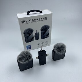 Wireless Microphone Manufacturer - 2025 Live Show F11-2 Conference 3 in 1 Lavalier with Noise Cancellation