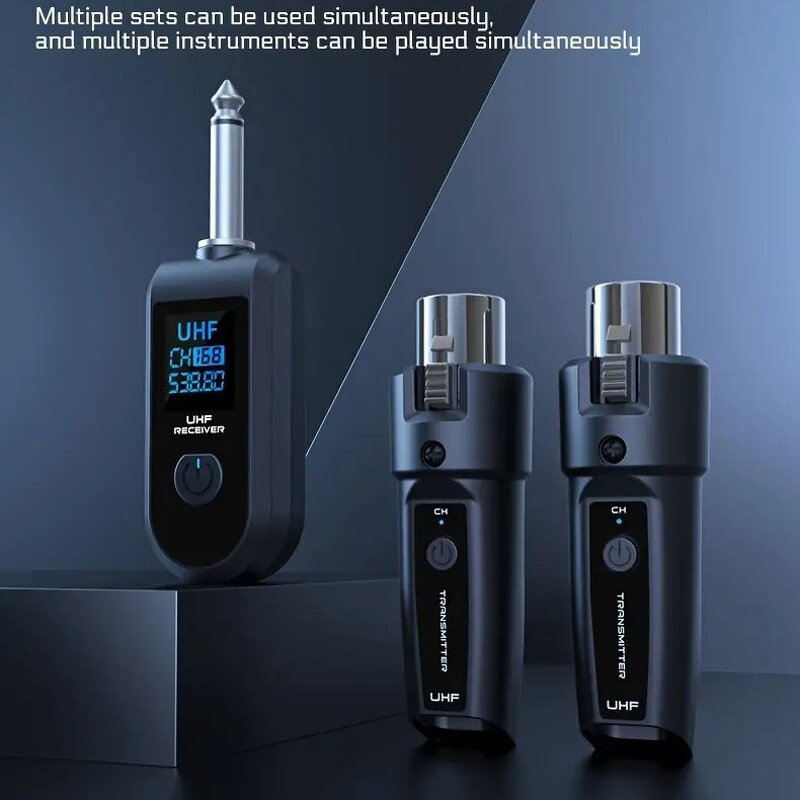 Wireless Transmitter Receiver Manufacturer - Professional Portable UHF XLR Adapter LED Dynamic Handheld Microphone