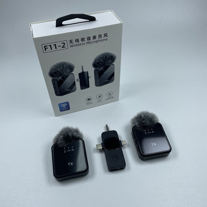 Wireless Microphone Manufacturer - 2025 Live Show F11-2 Conference 3 in 1 Lavalier with Noise Cancellation
