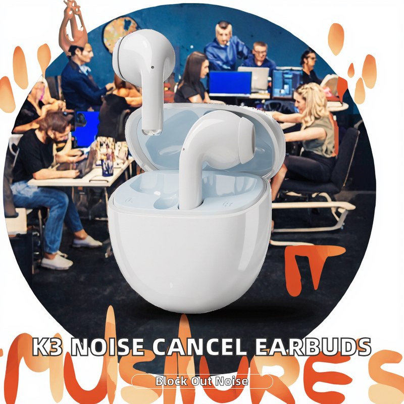 TWS Earbuds Manufacturer - K3 Active Noise Cancellation Low Latency for 5.3 IPX-4 Waterproof Bluetrum Chipset LED