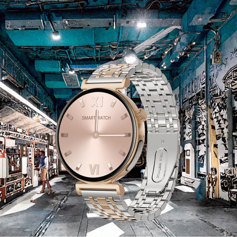 Smartwatch Manufacturer - 2025 JA02 Android BT Call 1.28inch AMOLED for Women Health Sleep & Wireless Charging