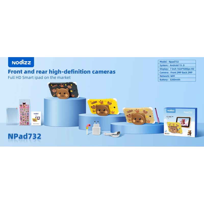 Kids Tablet Manufacturer - Npad732 7-Inch MTK Dual Core 4G SIM 12GB Android IPS for Education Games