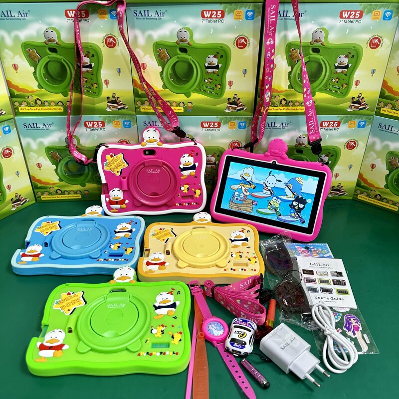 Kids Tablet Manufacturer - Factory Sail W25 7-Inch Android OEM WiFi Dual Core MTK for Gaming Business