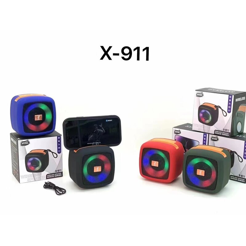 Portable Speaker Manufacturer - X-911 Subwoofer BT Waterproof Outdoor with RGB LED AUX AC